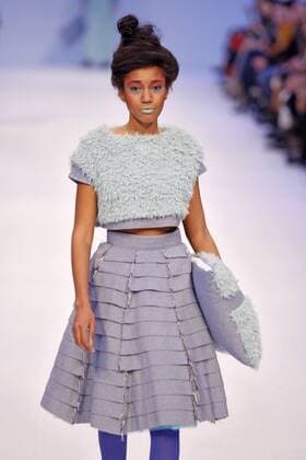 Ukraine: Ukrainian Fashion Week,Autumn Winter 2016-17 A model presents a creation by Ukrainian designer Olga May,during the Ukrainian Fashion Week. The event presents Autumn Winter 2016-2017 collections by Ukrainian and international designers from 17 to 23 March.  VasylxShevchenko