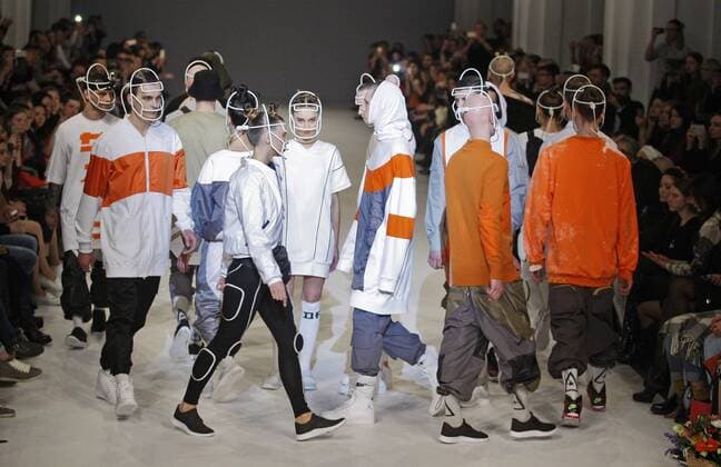 March 21, 2016 - Kiev, ukraine - Models presents a creation by Ukrainian brand DASTISH FANTASTISH during the Ukrainian Fashion Week, in Kiev, Ukraine,on 21 March,2016. The event presents Autumn Winter 2016-2017 collections by Ukrainian and international designers from 17 to 23 March. Kiev ukraine  - ZUMAn230