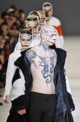 March 21, 2016 - Kiev, ukraine - Models presents a creation by Ukrainian brand DASTISH FANTASTISH during the Ukrainian Fashion Week, in Kiev, Ukraine,on 21 March,2016. The event presents Autumn Winter 2016-2017 collections by Ukrainian and international designers from 17 to 23 March. Kiev ukraine  - ZUMAn230