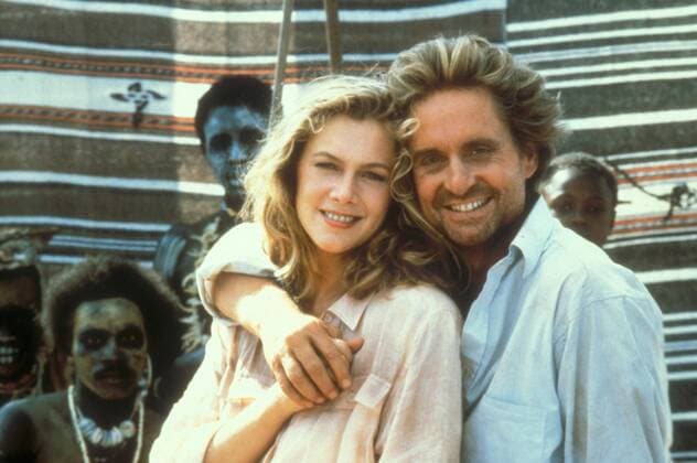 Auf der Jagd nach dem grünen Diamanten Kathleen Turner Michael Douglas, Copyright: TBM UnitedArchives06220441