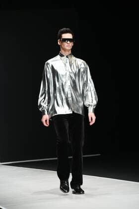 March 22, 2016. - Russia, Moscow. - Gostiny Dvor. Made in Russia Fashion Week in Moscow. Day One. In picture: Pierre Cardin fashion show AnatolyxLomokhov 