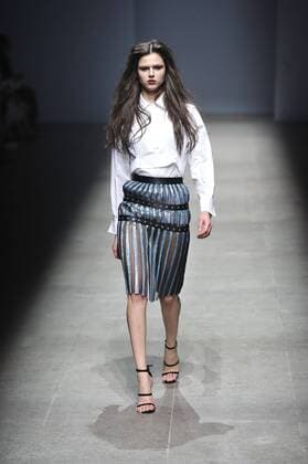 March 24, 2016 - Beijing, Beijing, CHN - Beijing, CHINA - March 24 2016: (EDITORIAL USE ONLY. CHINA OUT) 2016 F W Beijing Fashion Week: Models present ALEXANDER.T.ZHAO show. Beijing CHN  - ZUMAs145