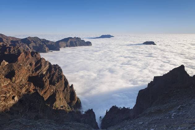  Ausblick in die Caldera de Taburiente, Parque Nacional de la Caldera de Taburiente, La Palma, Kanarische Inseln, Spanien, Europa Copyright: imageBROKER/MarkusxLange ibxmal04327638.jpg