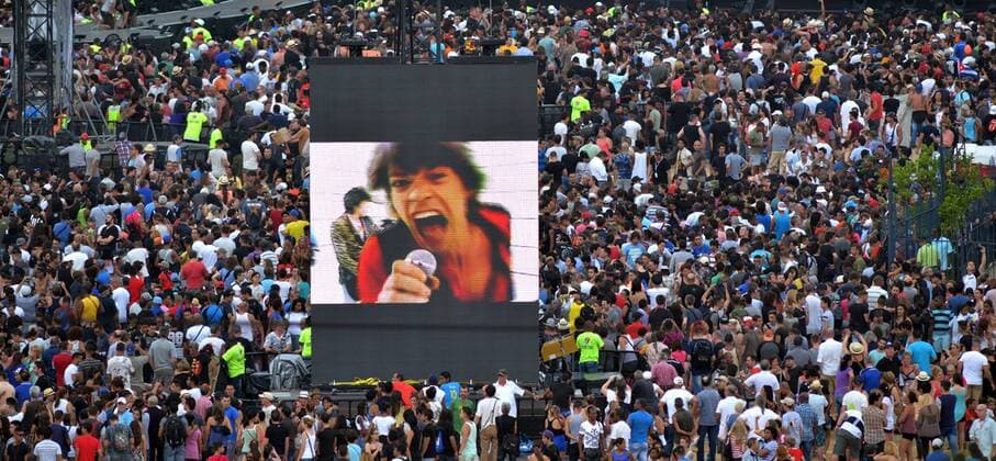 The legendary British band The Rolling Stones performs during a free concert in Havana, Cuba, on 25 March 2016, with a multitudinous assistance. Rolling Stones concert in Cuba !ACHTUNG: NUR REDAKTIONELLE NUTZUNG!  HAB01 20160326-635945648265759204