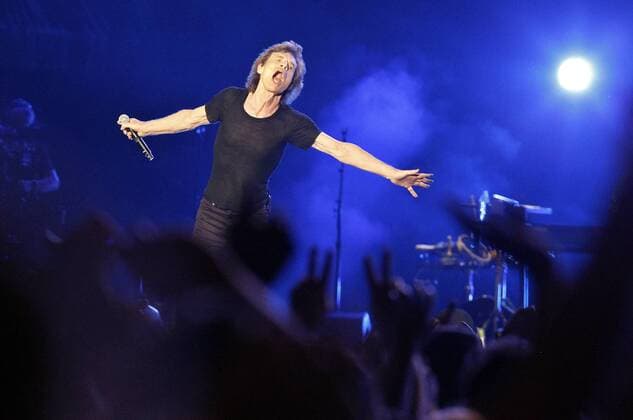 Mick Jagger of the legendary British band The Rolling Stones performs during a free concert in Havana, Cuba, on 25 March 2016, with a multitudinous assistance. Rolling Stones concert in Cuba !ACHTUNG: NUR REDAKTIONELLE NUTZUNG!  HAB01 20160326-635945668100674125