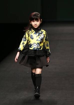 BEIJING, CHINA - MARCH 26: (CHINA OUT) A model showcases designs on the runway at JOJO Collection during the Mercedes-Benz China Fashion Week Autumn Winter 2016 2017 at Beijing Hotel on March 26, 2016 in Beijing, China.  CFP481734880