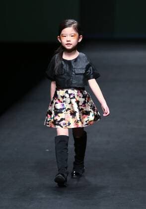BEIJING, CHINA - MARCH 26: (CHINA OUT) A model showcases designs on the runway at JOJO Collection during the Mercedes-Benz China Fashion Week Autumn Winter 2016 2017 at Beijing Hotel on March 26, 2016 in Beijing, China.  CFP481734889