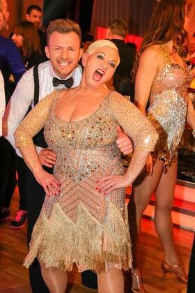 04.03.2016, ORF Zentrum, DANCING STARS 2016, ORF, TV-Show im Bild: Jazz Gitti Willi Gabalier -Promi und Profi
