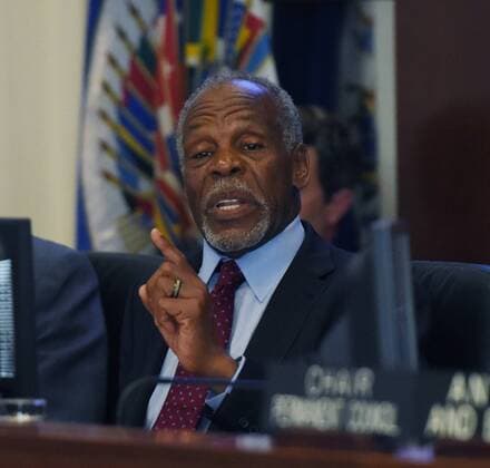 Actor Danny Glover, Unicef Goodwill Ambassador, talks at the Organization of American States (OAS) in Washington D.C., Columbia, United States, 29 MARCH 2016, where he stated the Justice should ammend Africans for slavery and for the extermination of native populations in the continent. ACTOR DANNY GLOVER DEFENDS AMMENDS FOR SLAVERY BEFORE THE OAS !ACHTUNG: NUR REDAKTIONELLE NUTZUNG!  SHM001 20160330-635949025726341202