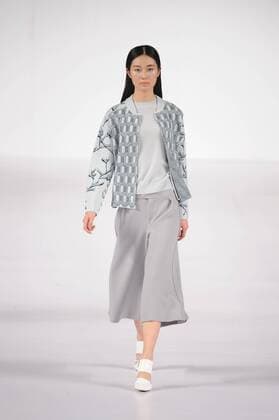 BEIJING, CHINA - MARCH 29: (CHINA OUT) A model showcases designs on the runway at DUXI Collection during the Mercedes-Benz China Fashion Week Autumn Winter 2016 2017 at Beijing Hotel on March 29, 2016 in Beijing, China.  CFP481873090
