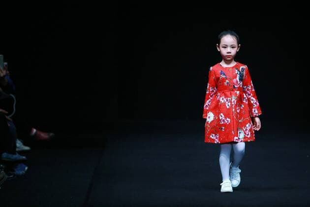 BEIJING, CHINA - MARCH 29: (CHINA OUT) A model showcases designs on the runway at MINI PETREL Collection during the Mercedes-Benz China Fashion Week Autumn Winter 2016 2017 at 751D¡¤PARK on March 29, 2016 in Beijing, China.  CFP481886764