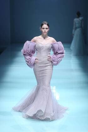BEIJING, CHINA - MARCH 30: (CHINA OUT) A model showcases designs on the runway at JUSERE Collection during the Mercedes-Benz China Fashion Week Autumn Winter 2016 2017 at 751D.Park on March 30, 2016 in Beijing, China.  CFP481928235