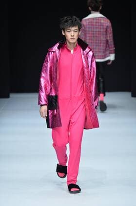 BEIJING, CHINA - MARCH 30: (CHINA OUT) A model showcases designs on the runway at SIVICO Collection during the Mercedes-Benz China Fashion Week Autumn Winter 2016 2017 at 751D.Park on March 30, 2016 in Beijing, China.  CFP481928299