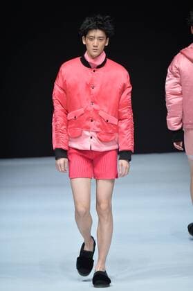 BEIJING, CHINA - MARCH 30: (CHINA OUT) A model showcases designs on the runway at SIVICO Collection during the Mercedes-Benz China Fashion Week Autumn Winter 2016 2017 at 751D.Park on March 30, 2016 in Beijing, China.  CFP481928307