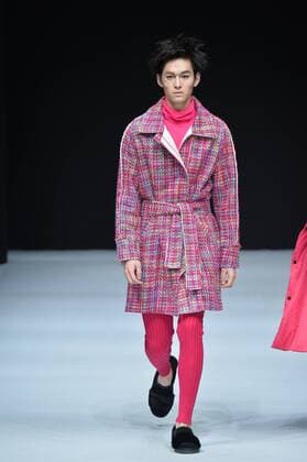 BEIJING, CHINA - MARCH 30: (CHINA OUT) A model showcases designs on the runway at SIVICO Collection during the Mercedes-Benz China Fashion Week Autumn Winter 2016 2017 at 751D.Park on March 30, 2016 in Beijing, China.  CFP481928313