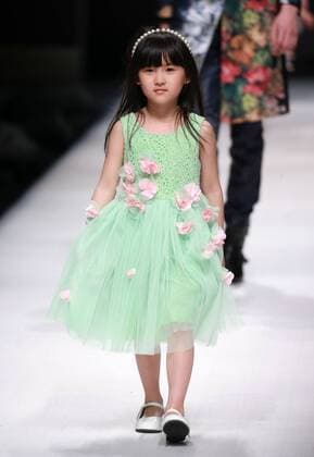 BEIJING, CHINA - MARCH 30: (CHINA OUT) A model showcases designs on the runway at J.Queen & Little Collection during the Mercedes-Benz China Fashion Week Autumn Winter 2016 2017 at Beijing Hotel on March 30, 2016 in Beijing, China.  CFP481930885