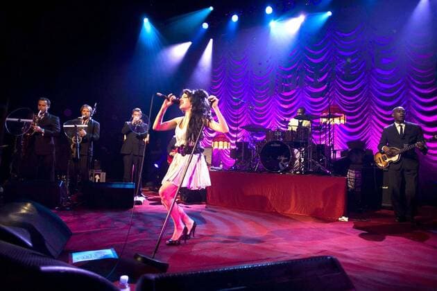 File Photo: AMY WINEHOUSE, the Grammy-winning singer known as much for her long battles with drugs and alcohol as for her stunning soulful voice, was found dead at her London home Saturday. Winehouse won worldwide stardom with albums in 2003 and 2006. PICTURED: May 28, 2007 - London, England, United Kingdom - AMY WINEHOUSE live in concert at the Shepherds Bush Empire. - ZUMAg49_
