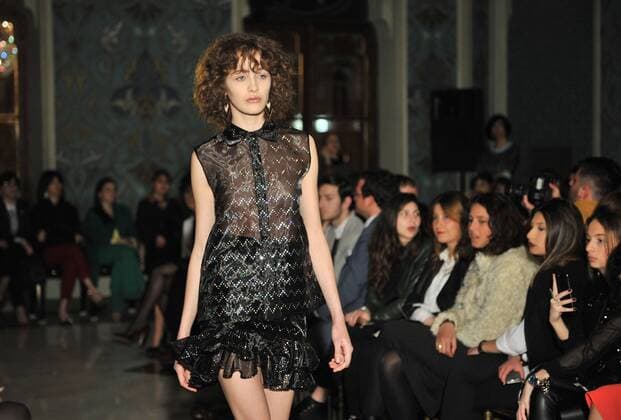 Premiere of the film Altamira in Madrid. March 31, 2016. A model presents a creation by Dalood from Georgia during the Tbilisi Fall & Winter Fashion Week 2017, in Tbilisi, capital of Georgia, on March. 31, 2016. ( Kulumbegashvili Tamuna) GEORGIA-TBILISI-FALL & WINTER FASHION WEEK xinhua 