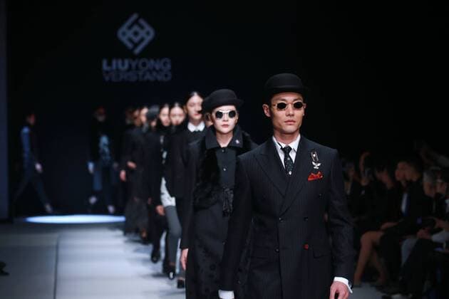 BEIJING, CHINA - MARCH 31: (CHINA OUT) Models showcase designs on the runway at Henry Herbert Liu Yong Private Custom Collection during the Mercedes-Benz China Fashion Week Autumn Winter 2016 2017 at 751D.Park on March 31, 2016 in Beijing, China.  CFP481994441