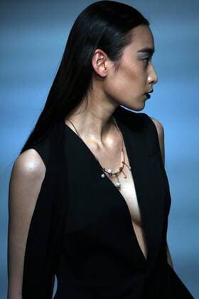 Models showcase fashion designs by Zoual Yanti during China s fashion week in Beijing on March 31, 2016. Chinese fashion designers are becoming an international force with both European and American fashion houses looking at the new, fresh Chinese clothing-minds as potential partners in future clothing brands.  PEK2016033145 STEPHENxSHAVER