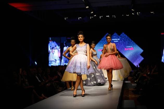 April 2, 2016 - Kathmandu, Nepal - Models presents a creation by a local designer during the final day of Nepal Fashion Week in Kathmandu, Nepal on April 2, 2016. Kathmandu Nepal  - ZUMAn230