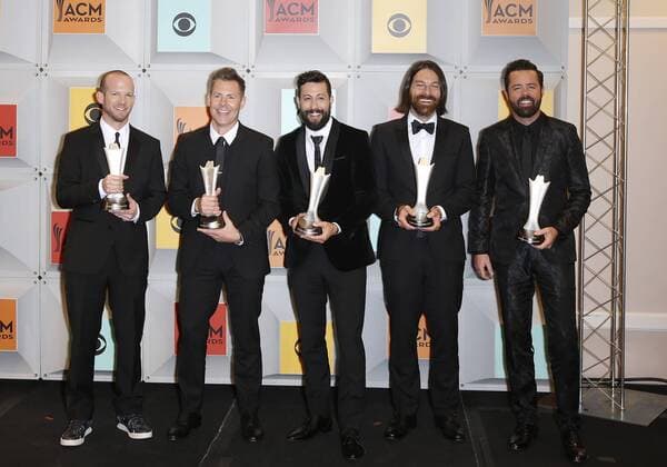April 3, 2016 - Las Vegas, NV, United States - 03 April 2016 - Las Vegas, Nevada - Old Dominion. 51st Academy of Country Music Awards, ACM Awards, held at MGM Grand Garden Arena. Photo Credit: MJT AdMedia Las Vegas United States - ZUMAa123