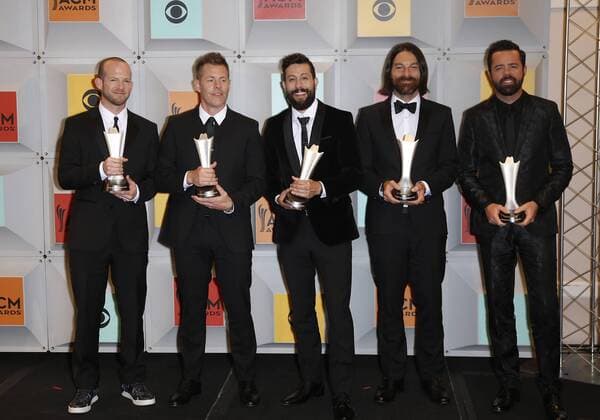 April 3, 2016 - Las Vegas, NV, United States - 03 April 2016 - Las Vegas, Nevada - Old Dominion. 51st Academy of Country Music Awards, ACM Awards, held at MGM Grand Garden Arena. Photo Credit: MJT AdMedia Las Vegas United States - ZUMAa123