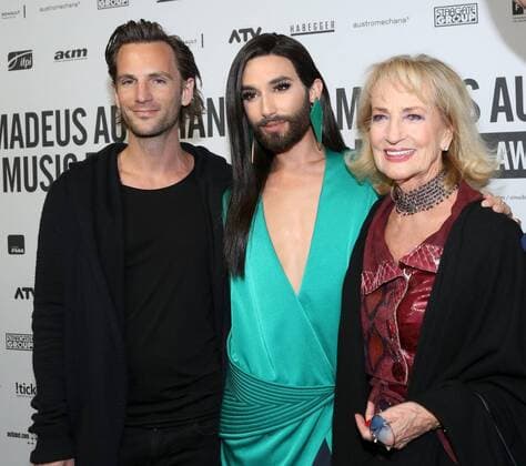 Amadeus Music Awards in Wien AMADEUS AUSTRIAN MUSIC AWARDS Wien, Volkstheater, 03. 04. 2016 CONCHITA WURST, Dagmar KOLLER