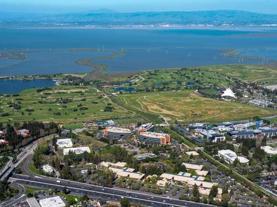 IMAGO History, 250 Jahre USA, Digitales Zeitalter: Entwicklung des Internets und Aufstieg von Silicon Valley Google Hauptverwaltung googleplex, Silicon Valley, Kalifornien, Vereinigte Staaten von Amerika, Santa Clara, California, USA !ACHTUNGxMINDESTHONORARx60xEURO!