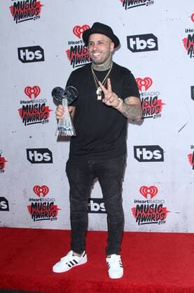 Nicky Jam IHEARTRADIO MUSIC AWARDS 2016 - PRESS ROOM Los Angeles Michael Heart PicturePerfect