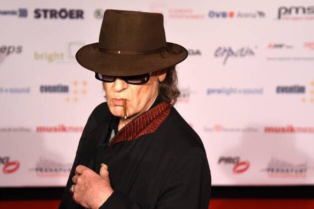 04.04..2016 xmfx Frankfurt am Main, Messe red carpet, Roter Teppich PRG Live Entertainment Award (LEA) 2016 Panikrocker Udo Lindenberg rockt hier den roten Teppich