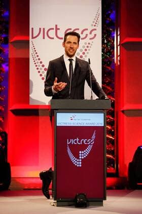 Alexander Mazza bei der Verleihung VICTRESS Award 2016 im Hotel Titanic Chausseestr. Berlin.