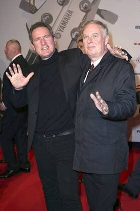 Andy McCluskey und Paul Humphreys (OMD Orchestral Manoeuvres in the Dark) bei der Verleihung des PRG Live Entertainment Award 2016 in der Festhalle Frankfurt. Frankfurt am Main, 04.04.2016 Foto:xS.xGabschx xFuturexImage