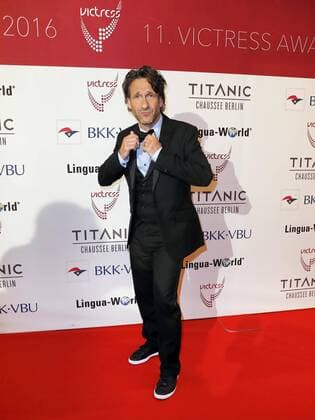 Falk-Willy Wild bei der Verleihung VICTRESS Award 2016 im Hotel Titanic Chausseestr. Berlin.
