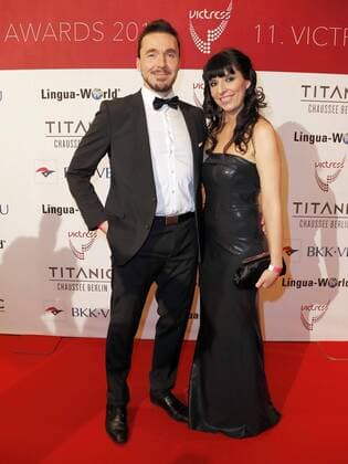 Alexander Ness, Maya Nikolic bei der Verleihung VICTRESS Award 2016 im Hotel Titanic Chausseestr. Berlin.