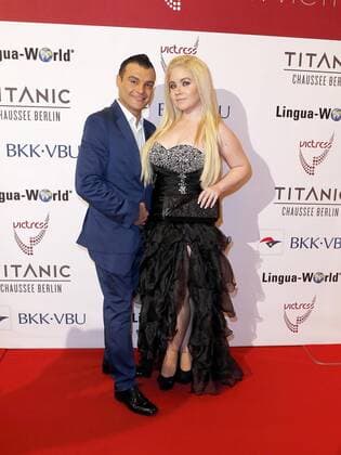 Dieter Padar, Nadine Trompka bei der Verleihung VICTRESS Award 2016 im Hotel Titanic Chausseestr. Berlin.