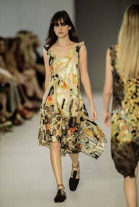 BELO HORIZONTE, MG - 04 06 2016: MINAS SPRING SUMMER TREND - Model during the parade of Grife Lino Villaventura during Minas Trend Spring Summer 2016.  Mour?oxPanda