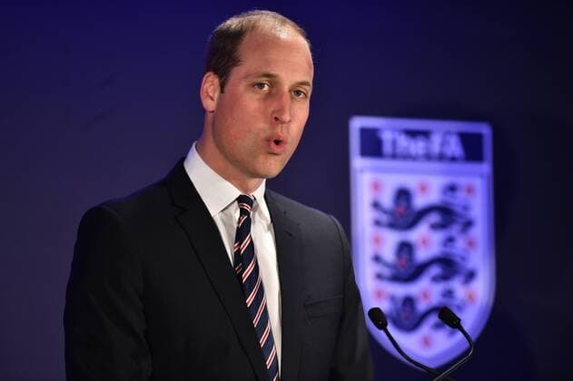 Prinz William feiert 10 Jahre Präsidentschaft des Englischen Fußballverbandes . 06 04 2016. London, United Kingdom. The Duke of Cambridge speaking at a lunch at Wembley Stadium in London, to mark his 10th anniversary as President of the Football Association.  xi-Imagesx xi-Imagesx IIM-12359-0013
