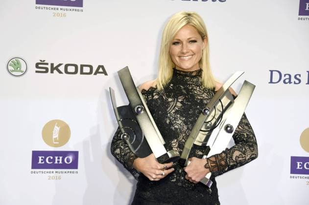 Helene Fischer it den Echos für Album des Jahres, für Crossover, die beste Musik-DVD Blu-ray national und den besten Live-Act national bei der 25. Verleihung des Echo 2016 in der Messe Berlin. Berlin, 07.04.2016 Foto:xFredericx xFuturexImage