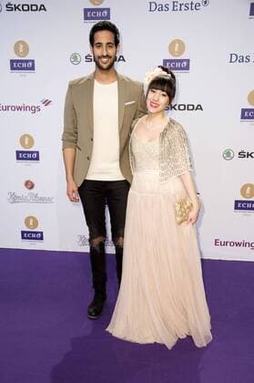 Sami Slimani und Melissa Lee bei der 25. Verleihung des Echo 2016 in der Messe Berlin. Berlin, 07.04.2016 Foto:xFredericx xFuturexImage