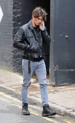Reality TV star Jake Hall attending TOWIE s punk-themed wrap party, held at London s Egg night club. APRIL 10th 2016  LTNx16971