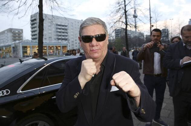 Claude-Oliver Rudolph bei der Eröffnung des Filmfestivals achtung berlin - new berlin film award mit dem Film Mann im Spagat: Pace, Cowboy, Pace im Kino International. Berlin, 13.04.2016 Foto:xS.xGabschx xFuturexImage