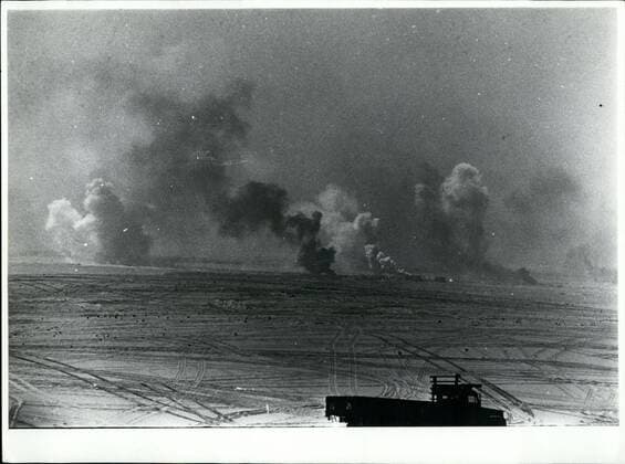 1990 - Saudi Arabia oil fields on fire desert storm - ZUMAk09_