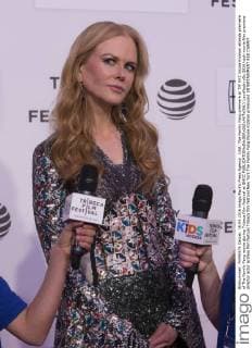 USA: The Family Fang premiere at TFF NYC Nicole Kidman attends premiere of The Family Fang movie during Tribeca Film Festival at BMCC  LevxRadin