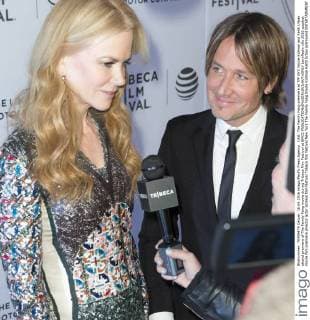USA: The Family Fang premiere at TFF NYC Nicole Kidman and Keith Urban attend premiere of The Family Fang movie during Tribeca Film Festival at BMCC  LevxRadin
