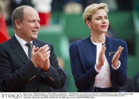 206798 Olivier Anrigo Starface 2016-04-17 MONACO Monaco Tennis Rolex Master 1000 Monte Carlo. Finale Monfils Nadal. Prince Albert II (Monaco); Wittstock, Charlene (Princesse de Monaco)  Copyright: xOlivierxAnrigox STAR_206798_047
