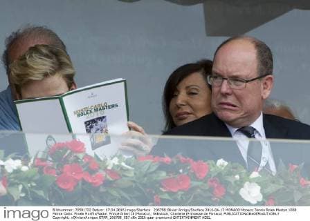 206798 Olivier Anrigo Starface 2016-04-17 MONACO Monaco Tennis Rolex Master 1000 Monte Carlo. Finale Monfils Nadal. Prince Albert II (Monaco); Wittstock, Charlene (Princesse de Monaco)  Copyright: xOlivierxAnrigox STAR_206798_097