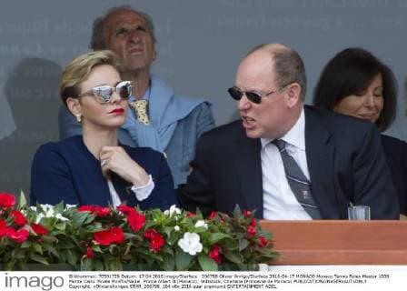 206798 Olivier Anrigo Starface 2016-04-17 MONACO Monaco Tennis Rolex Master 1000 Monte Carlo. Finale Monfils Nadal. Prince Albert II (Monaco); Wittstock, Charlene (Princesse de Monaco)  Copyright: xOlivierxAnrigox STAR_206798_104