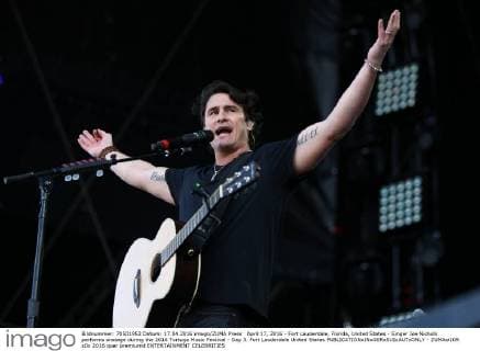 April 17, 2016 - Fort Lauderdale, Florida, United States - Singer Joe Nichols performs onstage during the 2016 Tortuga Music Festival - Day 3. Fort Lauderdale United States - ZUMAw109