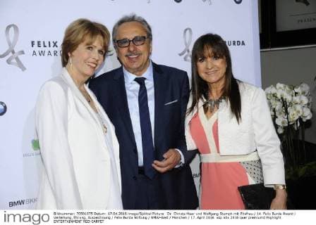 Dr. Christa Maar und Wolfgang Stumph mit Ehefrau 14. Felix Burda Award Verleihung, Ehrung, Auszeichnung Felix Burda Stiftung BMW-Welt München 17. April 2016